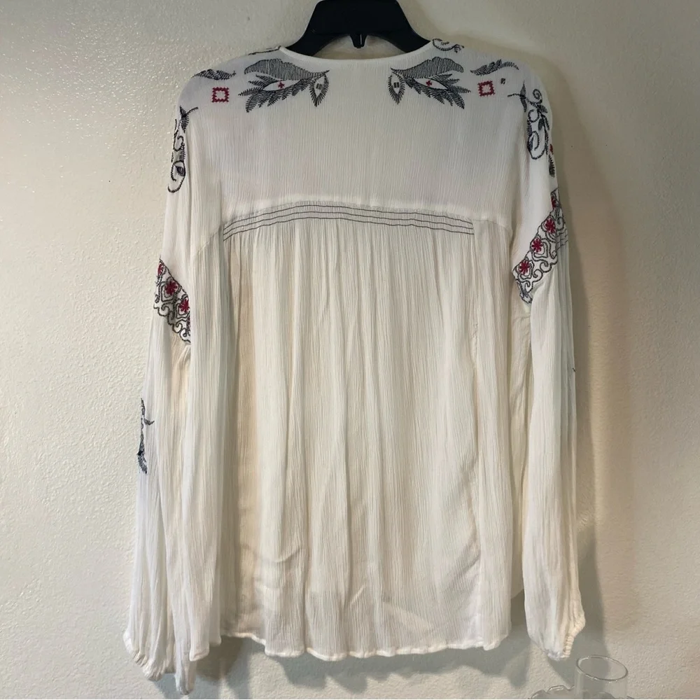 Free People Embroidered Boho Blouse - Picture 5 of 11